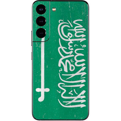 Saudi Arabia Flag Distressed Galaxy S22 Skin